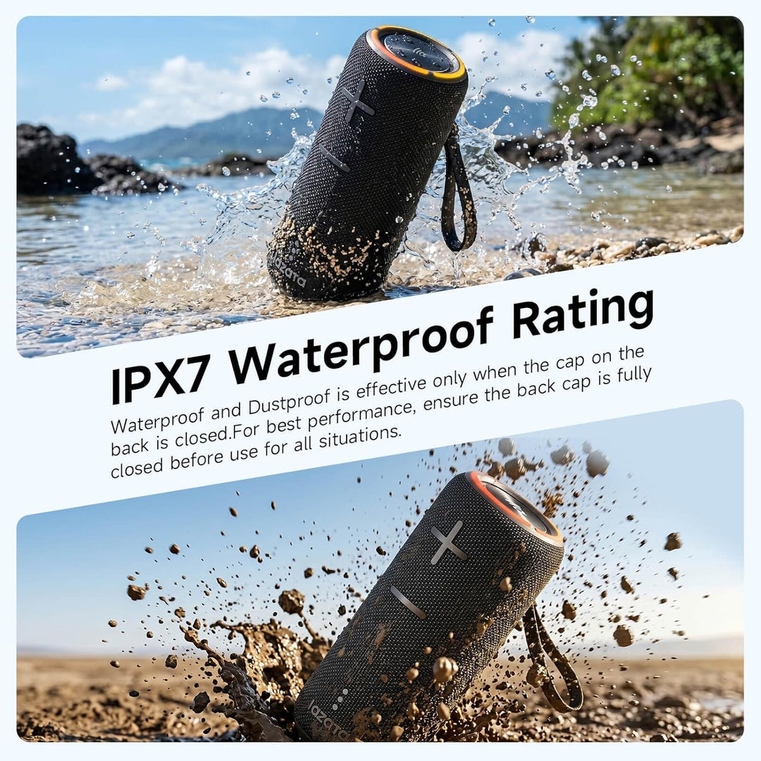 TAZATA Fun 300 - Altavoz Bluetooth portátil de 30 W, IPX7 impermeab...