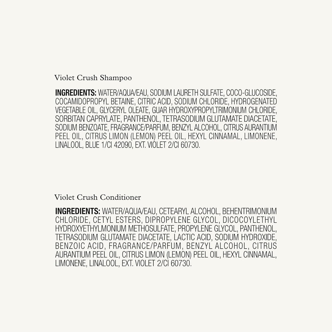 John Frieda Violet Crush - Paquete de champú y acondicionador morad...