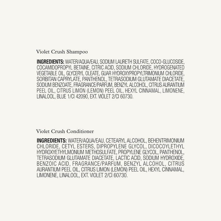John Frieda Violet Crush - Paquete de champú y acondicionador morad...