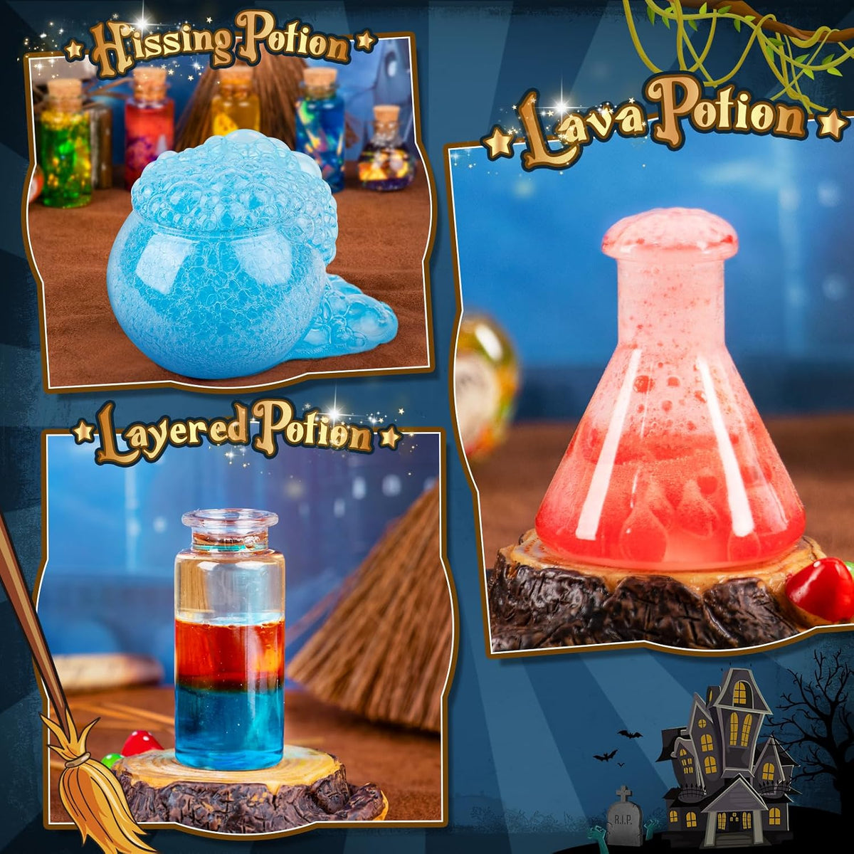 Kits de pociones científicas con caldero para niños a partir de 8 años