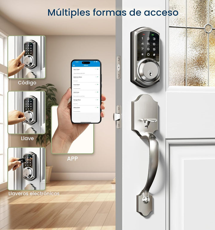 Veise VE06-H - Juego de cerradura inteligente para puerta delantera...