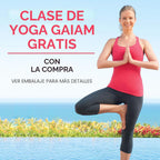Gaiam Esterilla de yoga – Esterilla plegable de viaje para fitness y ejercicio – Esterilla de yoga plegable para todo tipo de yoga, pilates y entrenamientos de suelo (68 pulgadas de largo x 24