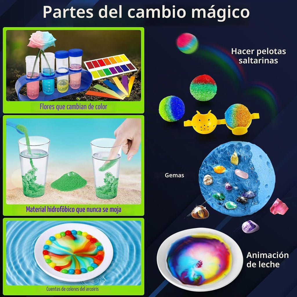 UNGLINGA 300+ Experiments Science Kit para Kids Chemistry Set S.T.E.M Toys