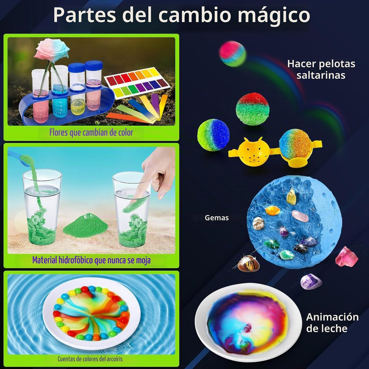 UNGLINGA 300+ Experiments Science Kit para Kids Chemistry Set S.T.E.M Toys
