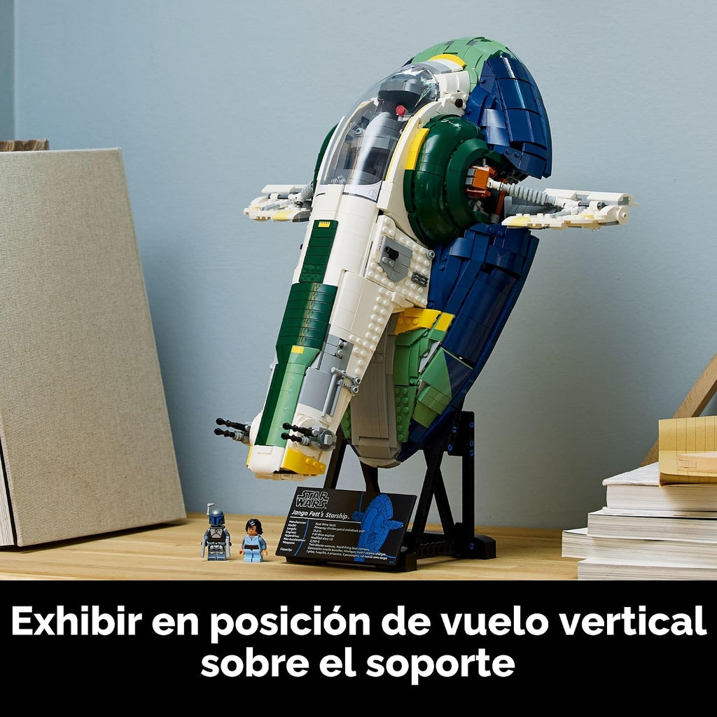 LEGO Star Wars Nave Estelar Clase Firespray de Jango Fett Set de Construcción para Adultos - Kit de Modelo Coleccionable El Ataque de los Clones y Decoración de Habitación - Idea de Regalo DIY para