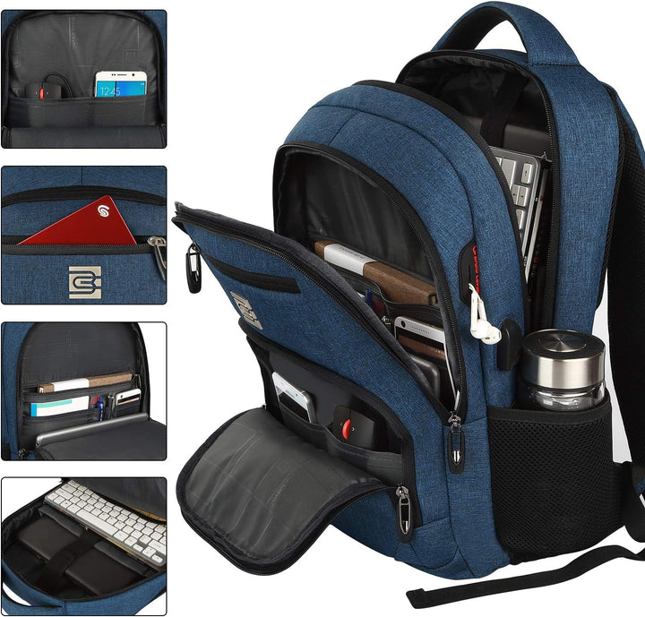 Mochila para laptop de 17 pulgadas, mochila para laptop antirrobo d...