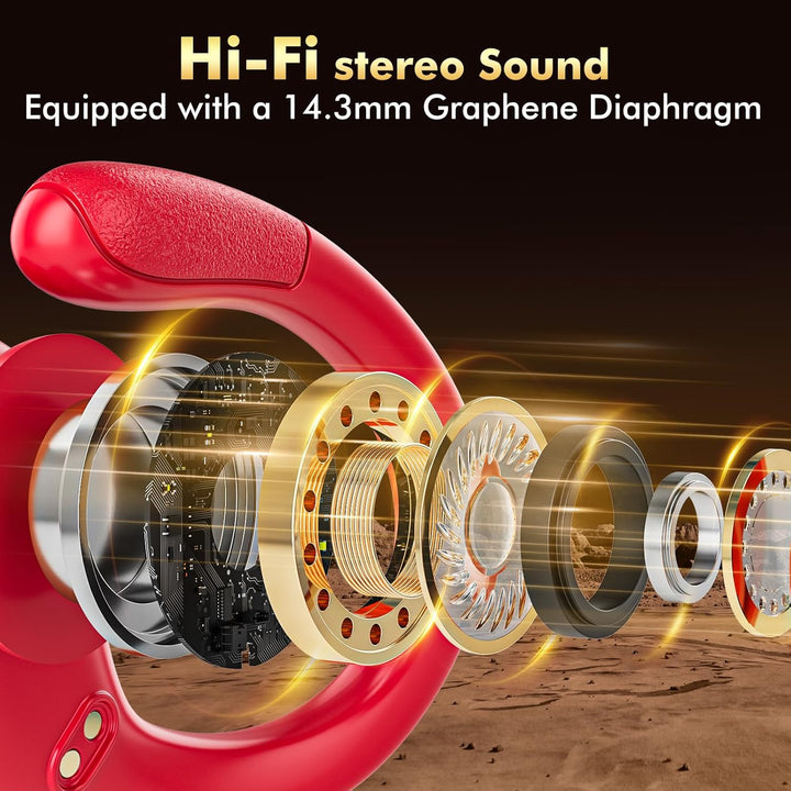 HAOYUYAN Auriculares inalámbricos, auriculares Bluetooth deportivos...