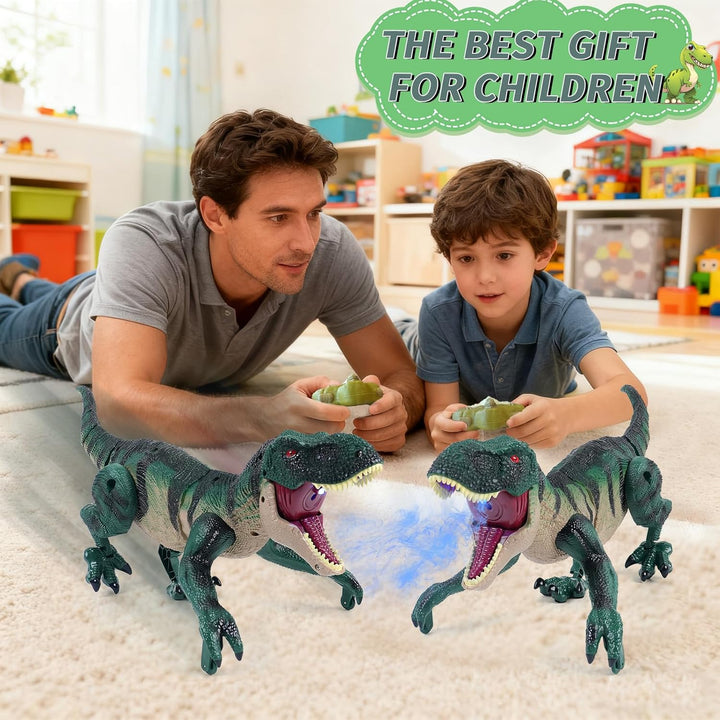 MagicKidz - Juguetes de dinosaurio de control remoto para