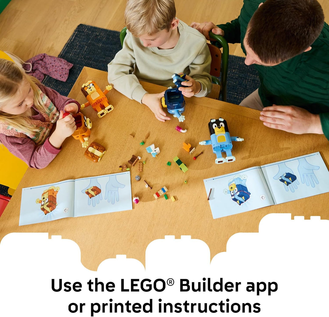 LEGO Bluey Brick-Built Bluey Family - Building Toy for Girls &amp;...