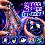 Kit de slime y masilla Galaxy para niños, 6 frascos de tamaño completo, 3 x 4 onzas líquidas de slime cósmico y 3 masillas que cambian de color de 3.2 onzas con complementos espaciales