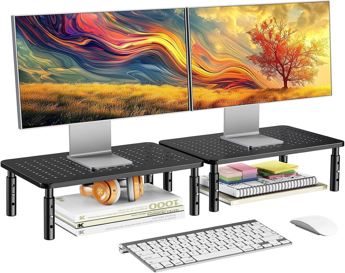 HUANUO Soporte para monitor de computadora para escritorio, elevador