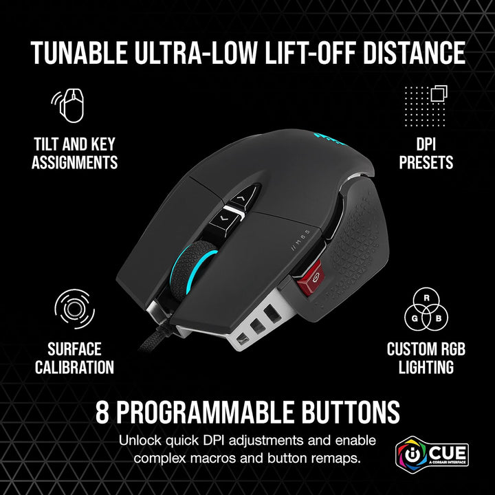 Corsair M65 RGB Ultra Tunable FPS Gaming Mouse Marksman Sensor ópti...