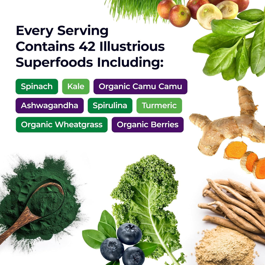 Paradise Herbs, Polvo de Superalimentos ORAC Energy Greens, Poder a...