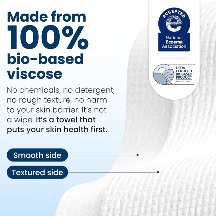 Clean Skin Club Clean Towels XL®, toalla facial 100% biológica cert...