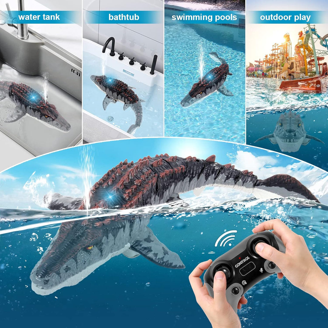 fromeasy Mosasaurus - Juguetes de dinosaurio mejorados, juguete de...