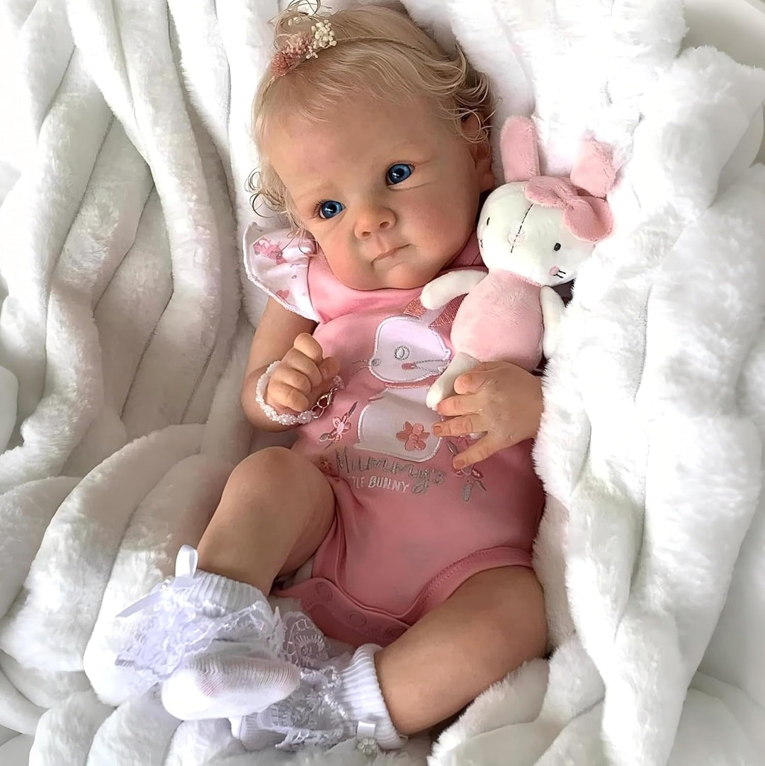 iCradle Preciosa muñeca de bebé Reborn de 18 pulgadas, cuerpo suave...