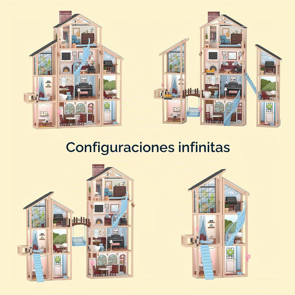 KidKraft Kraft tu Way™ Magnolia Mansion Dollhouse; 71 Pc Amazon Exclusive