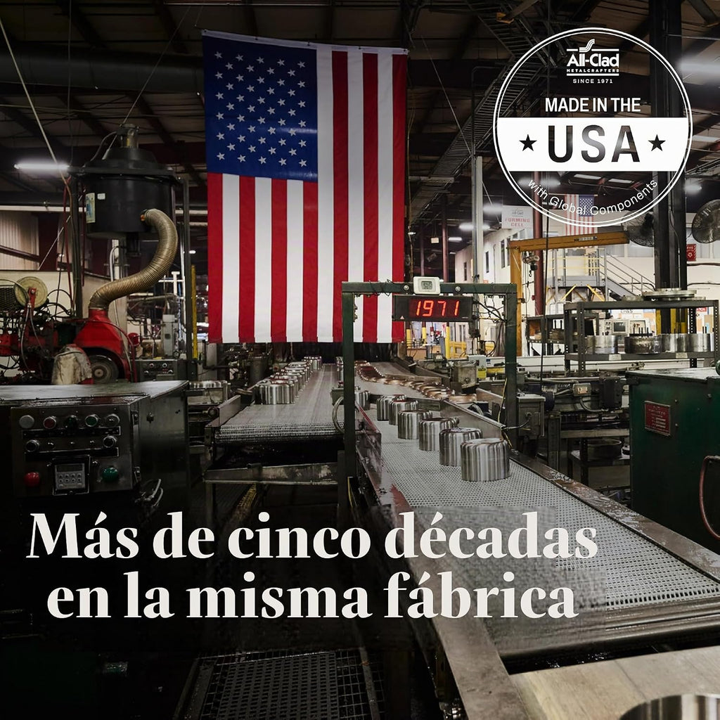 All-Clad Sartén D3® de acero inoxidable de 12 pulgadas con tapa