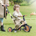newyoo - Triciclo para niños pequeños con mango de empuje para niños de 1 a 3 años, bicicleta para niños pequeños, regalo de cumpleaños y juguete para niños y niñas, triciclo para niños 5 en 1