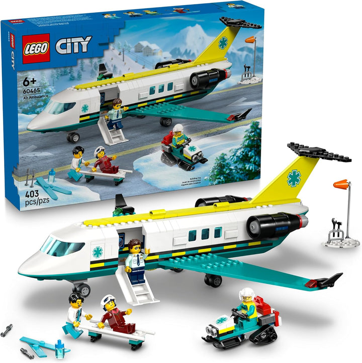 LEGO Juguete de construcción de avión de ambulancia aérea