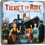 Asmodee Ticket to Ride Rails & Sails Juego de mesa - Juego de estrategia de construcción de rutas de trenes, diversión familiar para niños y adultos, a partir de 10 años, 2-5 jugadores, tiempo de