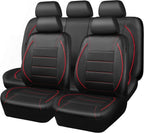 CAR PASS - Fundas para asiento universal., Negro y rojo