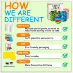 MHMYDIS Haz tus propias luminarias de arcilla - Kit de artes y manualidades para niños y adolescentes de 6, 7, 8, 9, 10, 11, 12 años y más - Juguetes creativos de linternas de arcilla para niños de 8