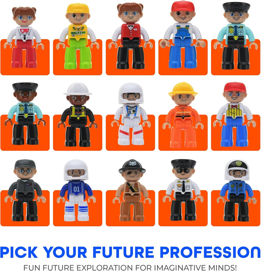 Playmags Conjunto de 15 Figuras Magnéticas Grandes de la Comunidad...
