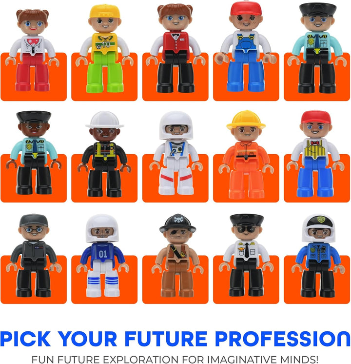 Playmags Conjunto de 15 Figuras Magnéticas Grandes de la Comunidad...