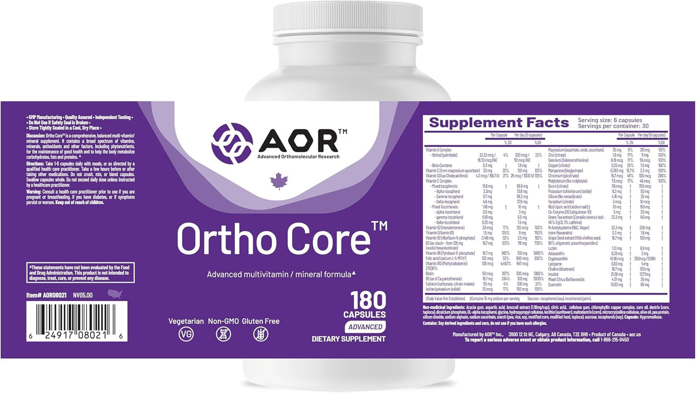 AOR, Ortho Core, Apoyo Nutricional para la Salud y Energía Fundacio...