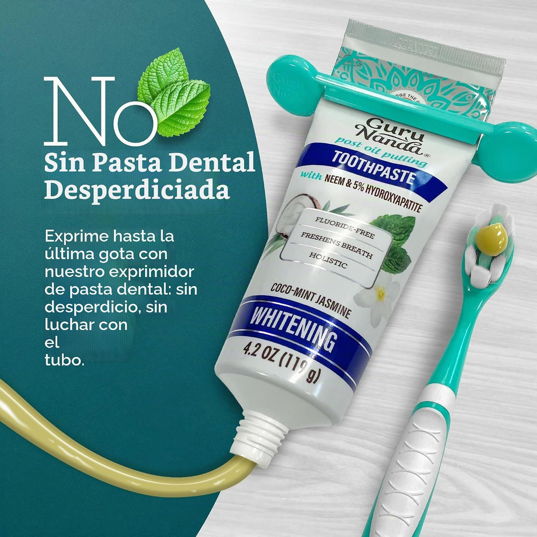 GuruNanda Pasta de dientes hidroxiapatita con neem, SLS y sin flúor...