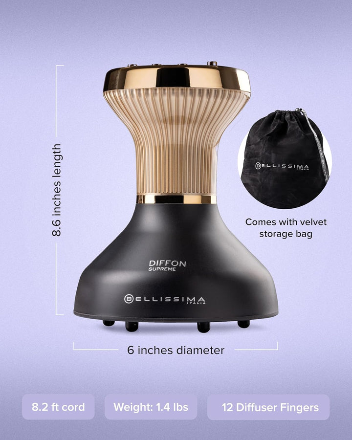 Bellissima Diffon Supreme Difusor y Secador de Pelo para Cabello Ri...