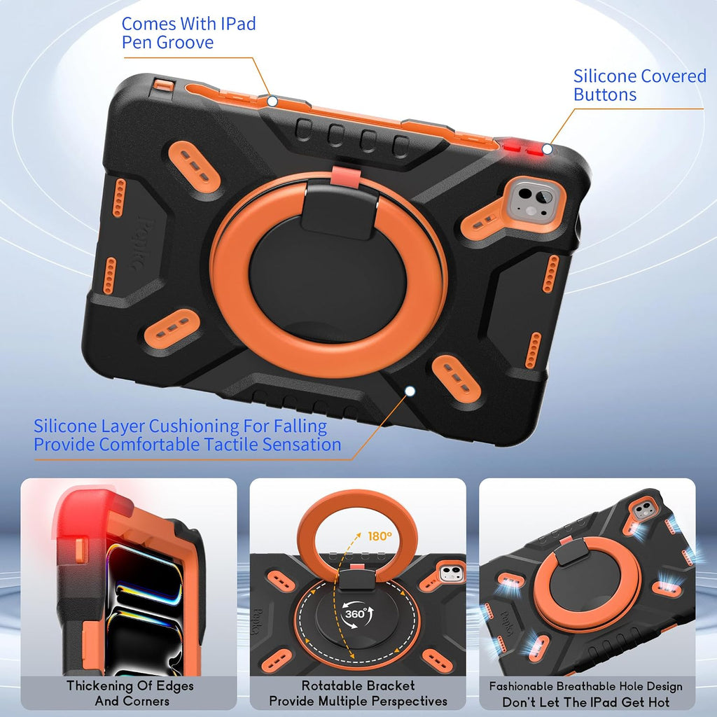 Pepkoo - Funda infantil para iPad Pro de 11 pulgadas M4 2024