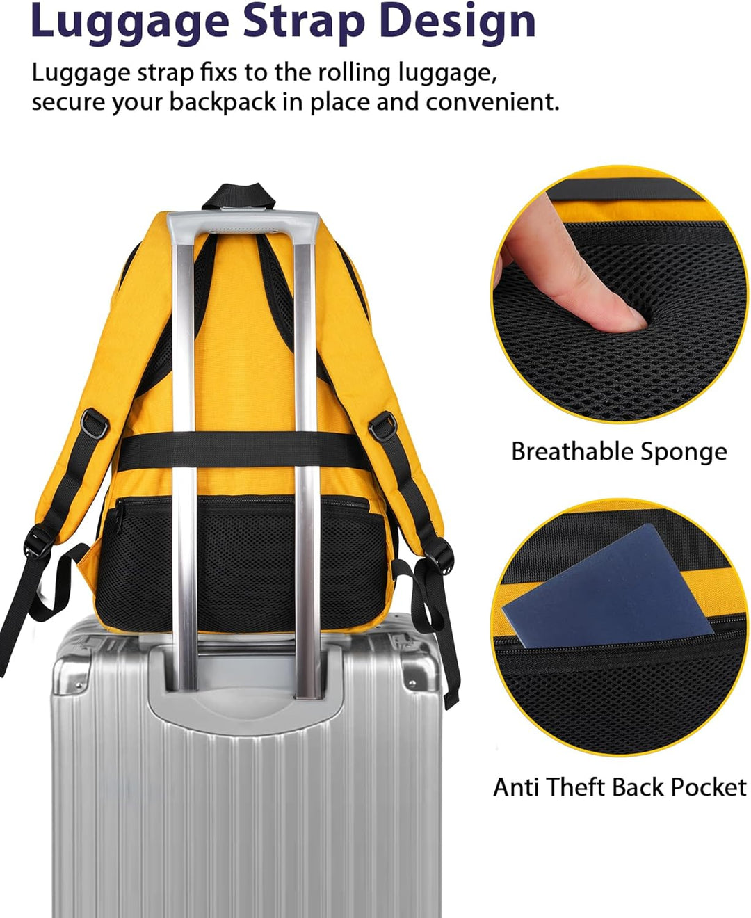 MATEIN Mochila de 18.4 pulgadas aprobada por la TSA, mochila extrag...
