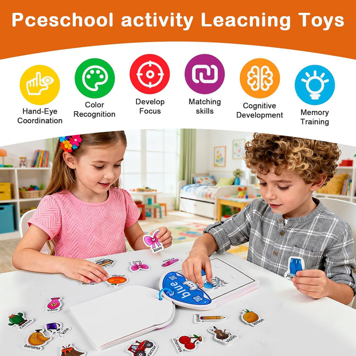 NAHSHON Montessori Busy Book - Juguetes de clasificación