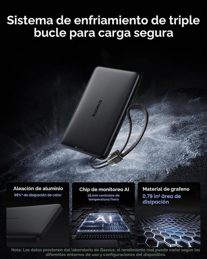 Baseus Picogo Qi2 - Cargador portátil Magsafe de 15 W, cargador por...