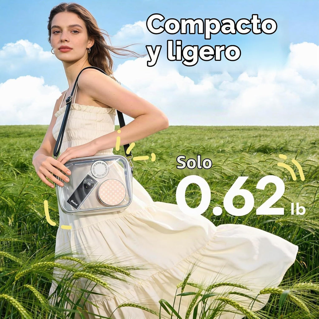SSWind Ventilador portátil de mano de 6000 mAh con refrigeración po...