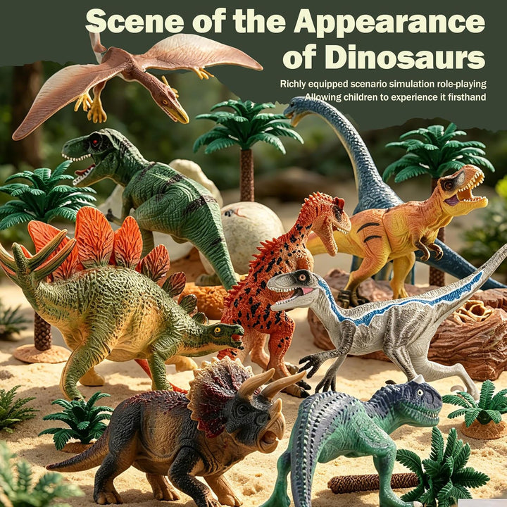 Juguetes de dinosaurios para niños Figuras de acción de dinosaurios...