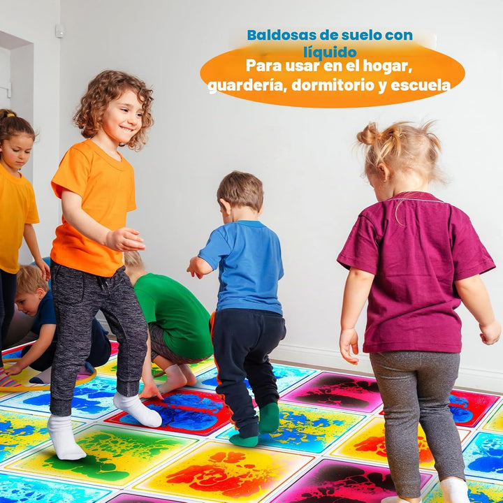 Azulejos sensoriales para niños pequeños: paquete de 6 tapetes de j...