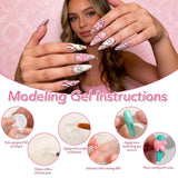 GZIXBDA Paleta de esmaltes de gel y herramientas de 57 colores | Pi...
