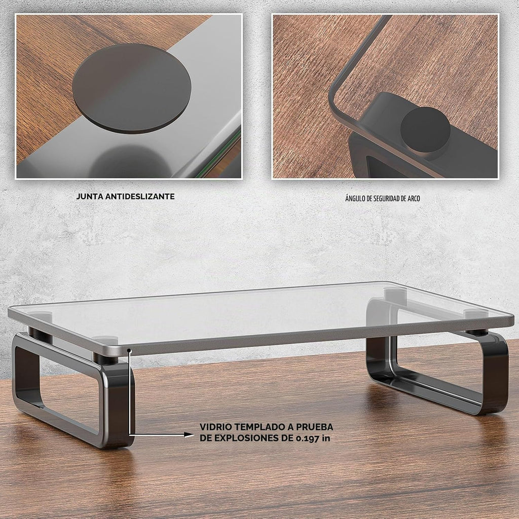 Soporte fijo para monitor de computadora.