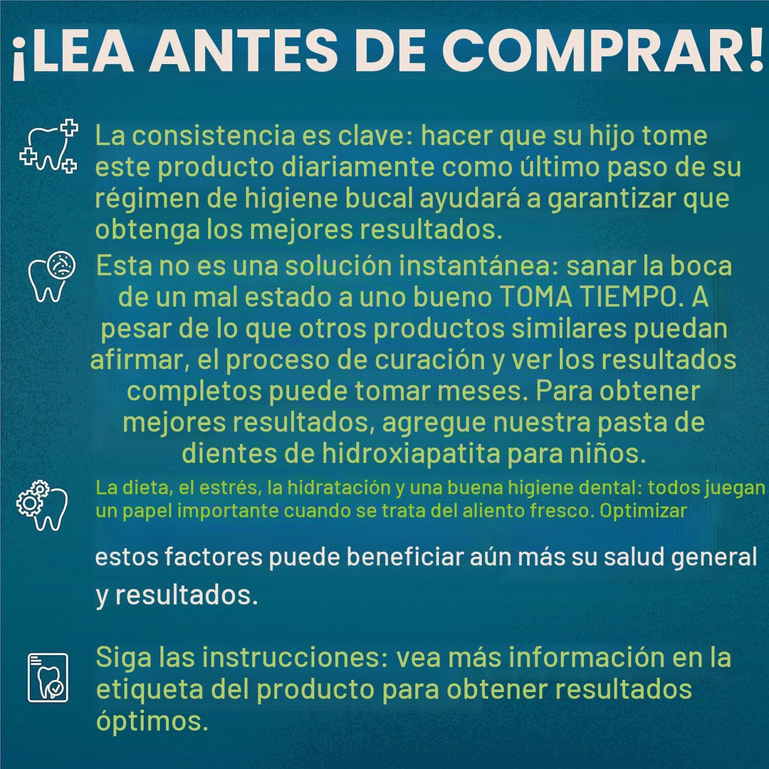 Probióticos orales para niños, probiótico para el cuidado bucal par...