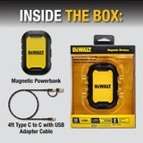 DEWALT Banco de energía magnético de servicio pesado de 5,000mAh, c...