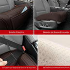 Funda de Asiento de Automóvil para Lujo y Comodidad - Cuero PU, Antideslizante, Protección de Envoltura Completa con Bolsillo de Almacenamiento para Cojín Inferior - Ajuste Universal para el