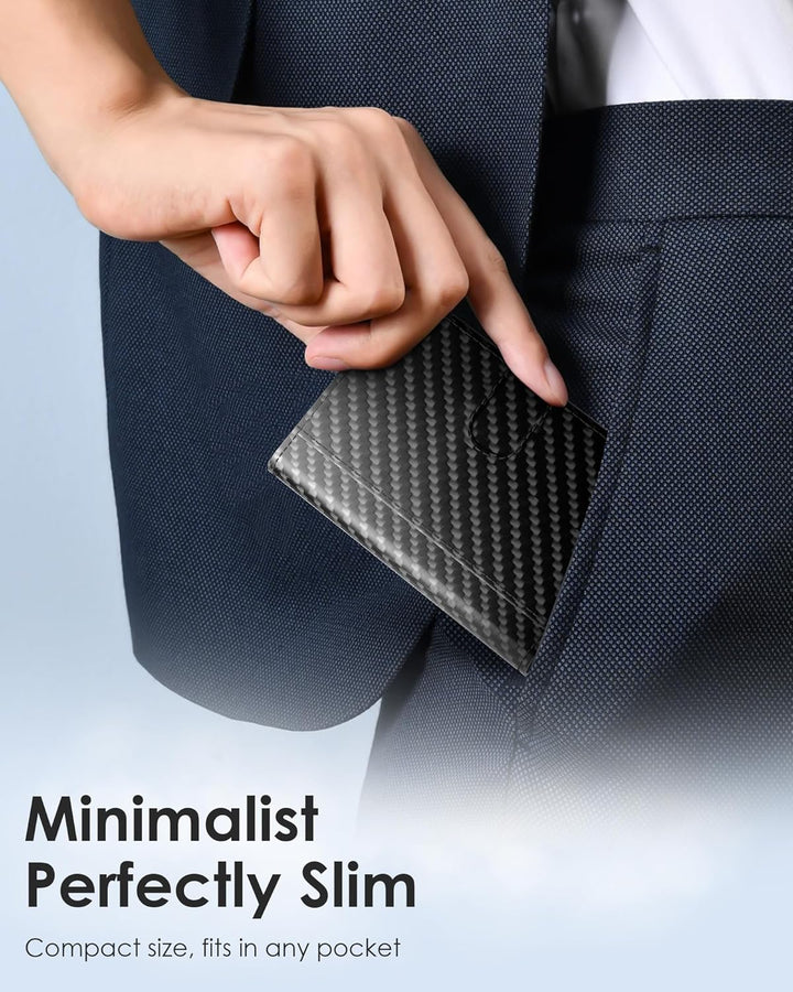 QLD Cartera RFID para hombre \u2013 Tarjetero inteligente desplegab...