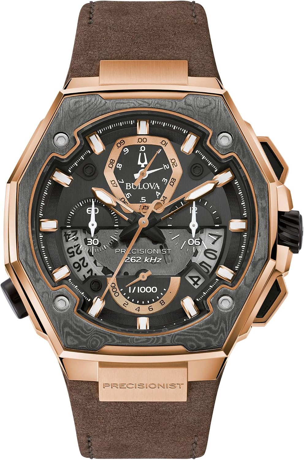 Bulova Serie X Reloj cronógrafo de cuarzo de alta precisión para hombre, cristal de zafiro, segundero de barrido continuo