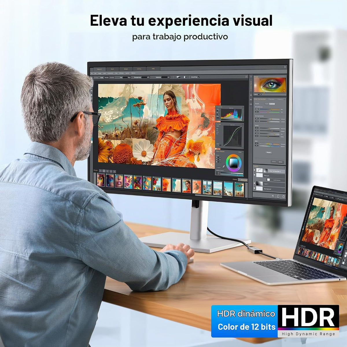 Cable Matters Adaptador unidireccional USB-C a HDMI 2.1 de 48Gbps para