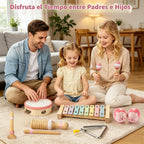 Juego de instrumentos musicales para niños de 9 piezas, juguetes de