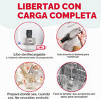 Dash Batidora de mano inalámbrica, batidores y ganchos para masa