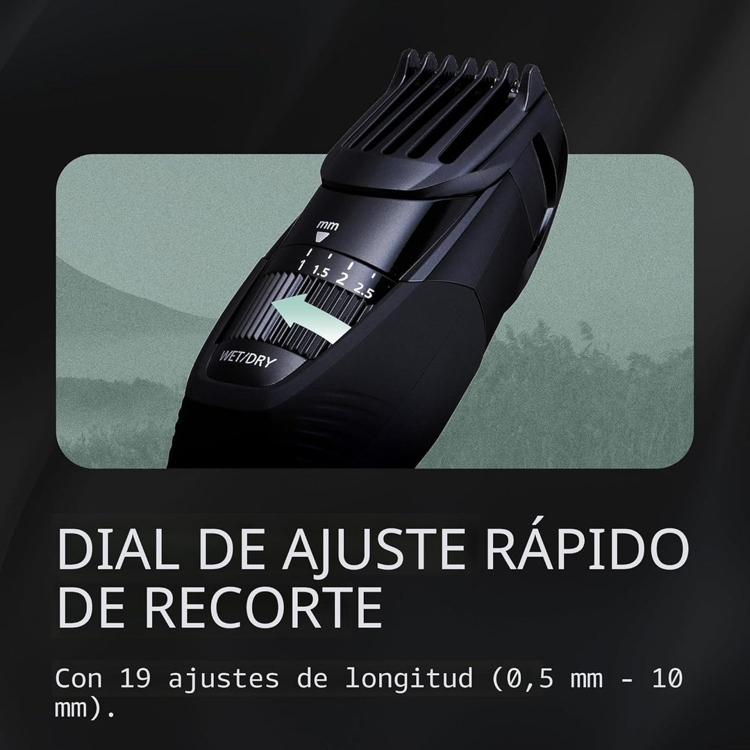 Panasonic depiladora inalámbrica para barba para hombres con dial d...
